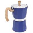 thumbnail image 1 of Domqga Blue Aluminum Octagonal Moka Pot Coffee Maker, 1 of 8