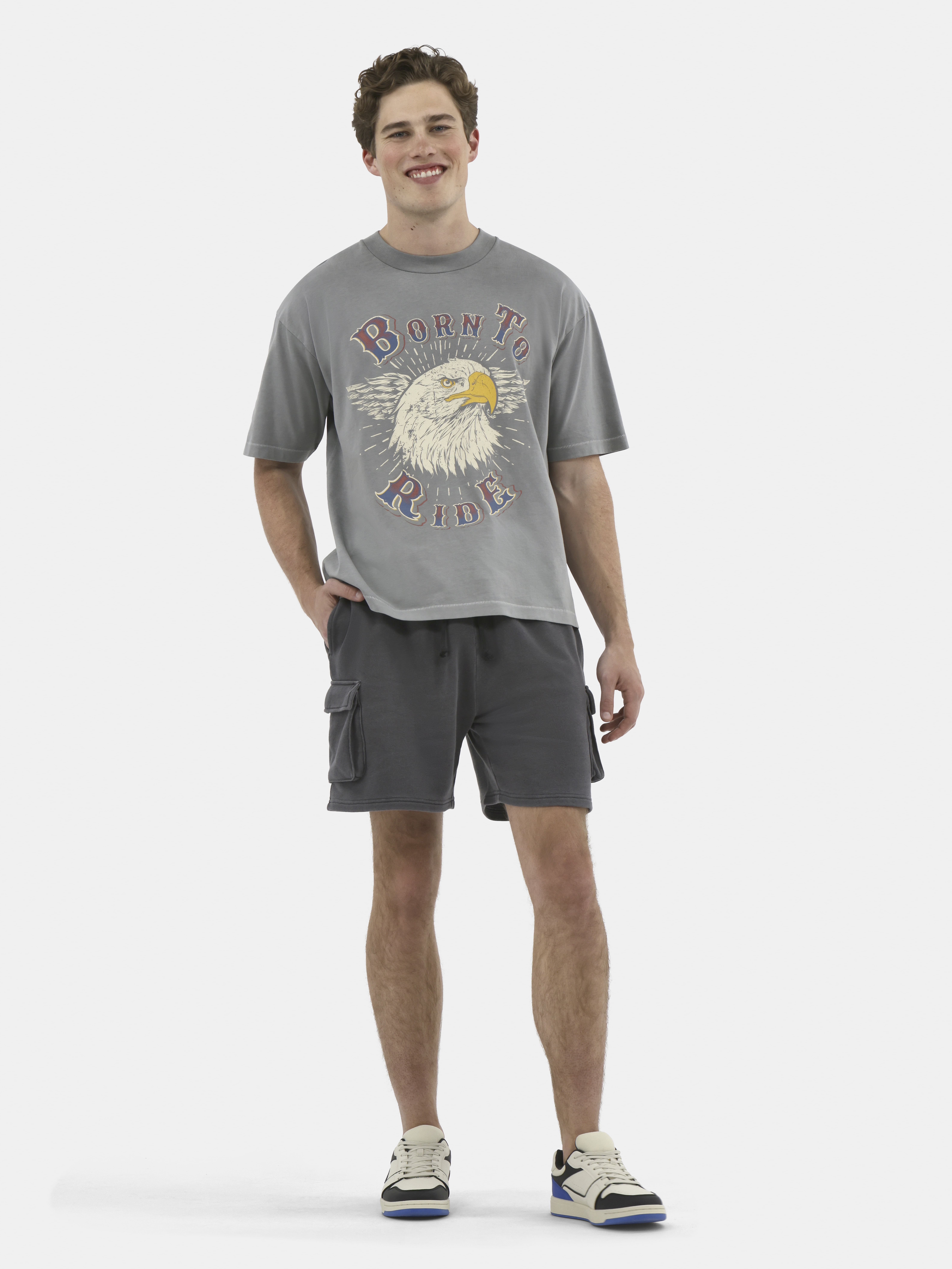 No Boundaries Graphic Crop Tee, Men's and Big Men's XS-5XL