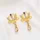 thumbnail image 4 of HomeKingdee Gold Color​ Alloy Crystal Drop Earrings - Geometric Round Shape Fashion Jewelry for Women, Gift for Mom, Girlfriend, for Weddings and Parties, 4 of 6