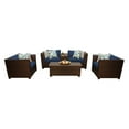 thumbnail image 1 of TK Classics Barbados Wicker 6 Piece Patio Conversation Set with Coffee Table and 2 Sets of Cushion Covers, 1 of 2