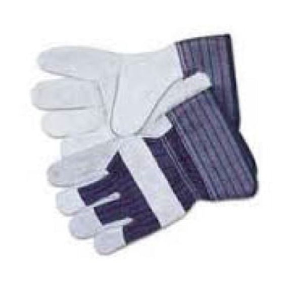 Leather Work Gloves, Large - (1 Pair)