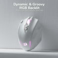 thumbnail image 6 of Redragon M913 Gaming 16000 DPI Wired 2.4Ghz Wireless RGB Optical Gamer Mice 16 Programmable Buttons, Black/White Mouse, 6 of 9
