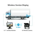 thumbnail image 5 of Wireless Truck Monitor 7" Rear View Camera Wifi 18 Infrared Lights Night Vision Reverse Backup Recorder For Bus Car RV Excavator ,Flexible Double Bracket Installation, 5 of 7