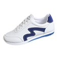 thumbnail image 2 of AUDeals Women's Retro Court Sneakers, Lace Up Casual Shoes with Tennis Inspired Style for Walking and Hiking (Blue, 6), 2 of 9
