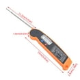 thumbnail image 5 of LCD Digital Food Thermometer with Foldable Probe Kitchen Cooking BBQ Grill Temp Tester Orange, 5 of 8