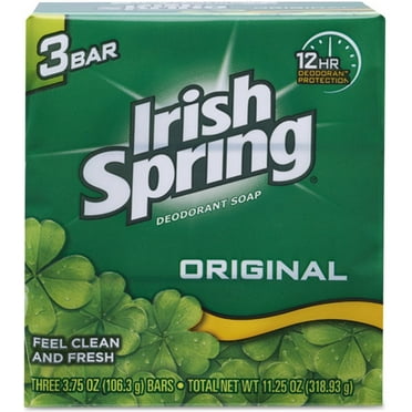 4 Pack - Irish Spring Deodorant Bar Soap, Original 3.75 oz, 3 ea