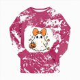 thumbnail image 4 of TOWED22 Girls Boys Halloween Pajamas Big Boys Pjs Set Pumpkin Ghost Graphic Long Sleeve and Pants Jammies 2 Piece Boys Sleepwear Lounge Clothe(Hot Pink,3-4 Y), 4 of 8