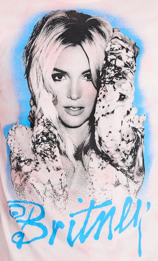 Britney Spears Oversized Boxy Fit Pride Graphic Tee Shirt, Men's