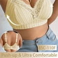 thumbnail image 5 of Jamsmile Women Push Up Bras Soft Seamless Solid Color Everyday Wear Full Coverage Comfort No Underwire Sleep Padded Bras, 5 of 8