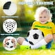 thumbnail image 3 of Pelotas de fútbol de espuma blanda Jenaai de 6 pulgadas, paquete de 6, color negro y blanco, 3 of 6