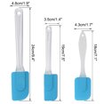 thumbnail image 2 of 3pcs Kitchen Cooking Flexible Silicone Spatula Set Heat Resistant Turner Scraper Baking Utensils Blue, 2 of 7