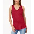 thumbnail image 1 of INC Camiseta sin mangas con cuello en V y tinte espacial para mujer realred XL I-N-C Tank Top, 1 of 1