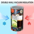 thumbnail image 2 of 20oz Coffee Tumblers Pioneer Flower Floral Print Pattern Stainless Steel Vacuum Insulated Travel Tumbler Coffee Cups Mug with Lid and Straw with Cleaning Brush for Cold & Hot Drinks, 2 of 5