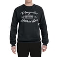 thumbnail image 3 of Wild Bobby, White Señoritas Funny Cinco de Mayo Cinco De Mayo Unisex Crewneck Sweatshirt, Black, Medium, 3 of 5