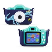 Open Box Vivitar Kidzcam Camera for Kids, Dinosaur Cam with 1080p Video and Games, Blue
