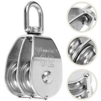 SWETRACE Cable Weight Pulley System Silver for Transportation Equipment 1Pcs 3.5In