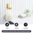 thumbnail image 4 of Angle Simple Towel Hook Matte Black, 304 Stainless Steel L Shape Robe Hook, Coat Hook for Bathroom, 4 of 9