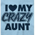 thumbnail image 2 of Love My Crazy Aunt Funny Cool Auntie Romper Boys or Girls Infant Baby Brisco Brands 24M, 2 of 6