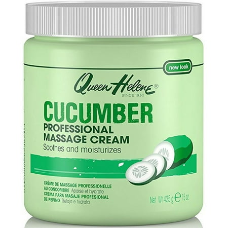 Oil Free Massage Cream - QUEEN HELENE Professional Massage Cream, Cucumber 15 oz