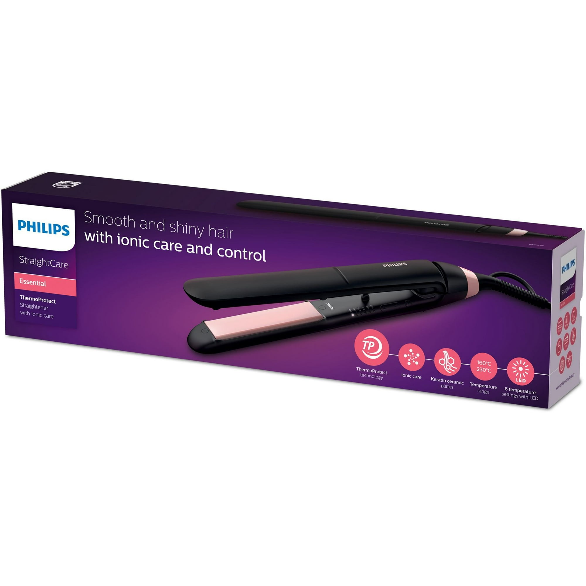 Mini hair straightener philips discount