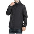 gdxvjhbj Mens Jackets Big and Tall Men's Windbreaker with Lining Long