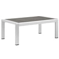thumbnail image 5 of Modway Shore 4 Piece Outdoor Patio Aluminum Sectional Sofa Set in Silver Navy, 5 of 6