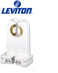 Box of 10 New Leviton 390-1W Fluorescent Lampholder 