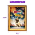 thumbnail image 5 of Happy New Year with Pug Fireworks Holiday Xmas Winter 2025 Acrylic Plaque with Wood Photo Frame Box Dog Lover Gifts Light Box - 00025, 5 of 5