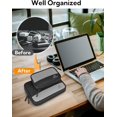 thumbnail image 3 of Cord Organizer Travel Case 2 Pack, Water Resistant Tech Organizer Pouch for Small Electronic Accessories, Portable Case Carrying Bag for Cable, Changer, Earphone & Power Bank, 3 of 4