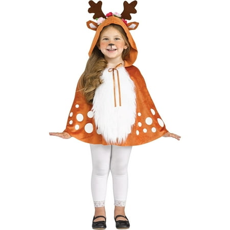 Halloween Girl's Deer Hooded Caplet