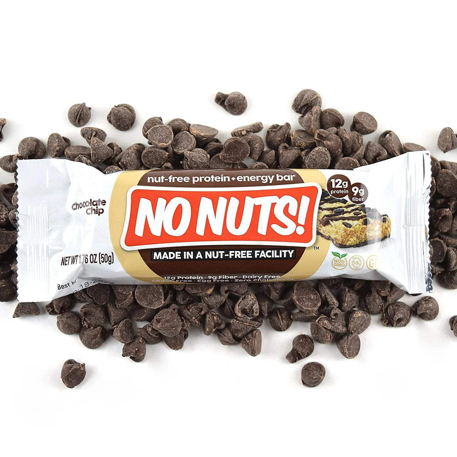No Nuts! Chocolate Chip Snack Bars - 12 Bar Pack
