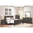 thumbnail image 5 of Full Size Gray Bed with Louis Philippe Style - Headboard & Rails Included, 5 of 5
