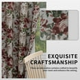 thumbnail image 4 of Easy-Going Floral Printed Blackout Curtain 108 Inch Length Grommet Thermal Insulated Room Darkening Window Curtain for Bedroom, Living Room, Kids Room (Set of 2 Panels, Gray), 4 of 7
