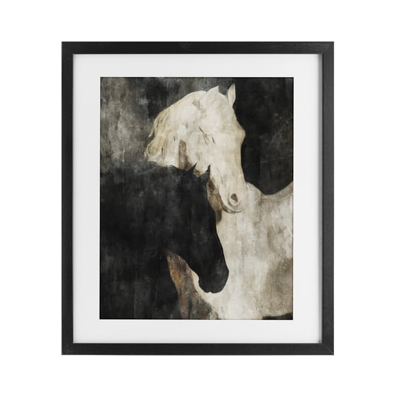 Stupell Industries Modern Dual Spirit Horses Black Framed Print Under Glass, 13 x 16, by Svetlana Aleynikova
