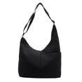 thumbnail image 2 of Nylon Tote Bag Large Capacity Shoulder Bag Crossbody Bag for Commute | Water Resistant Travel Handbag | Everyday Carry Work Bag for Laptop, Tablet, Documents, Wallet, 2 of 7