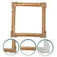 thumbnail image 7 of BinKFF 1 Pcs Vintage Gold Picture Frames 4 x 4 Inch Photo Frames Wall Mounting Photo Frame Resin for Tabletop and Wall Hanging Home Wedding Party Decor Gallery Pictures Display, 7 of 7