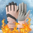 thumbnail image 5 of Ski Gloves Winter for Men and Women - Windproof, Water-Resistant, Fleece-Lined Cycling Gloves, Thick Warm Non-Slip Outdoor Gloves with Touchscreen Compatibility, One Size Fits Most A, 5 of 5