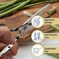 thumbnail image 3 of Kings County Tools Japanese Super Smooth Stainless Steel Kitchen Scissors - Multipurpose Shears, 3 of 9