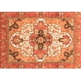 thumbnail image 1 of Ahgly Company Indoor Rectangle Abstract Orange Modern Area Rugs, 8' x 12', 1 of 4