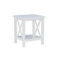 thumbnail image 1 of Riverbay Furniture Table d'Appoint en Bois, Blanc Antique, 1 of 12