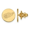 Solid 14k Yellow Gold Official NHL Detroit Red Wings Lapel Pin 15mm
