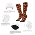 thumbnail image 6 of Lsque Red Hot Chili Printed Crew Socks Men's Women's LightWeight Thin Casual Calf Socks ,Knee High Socks,Cotton Socks, 6 of 9