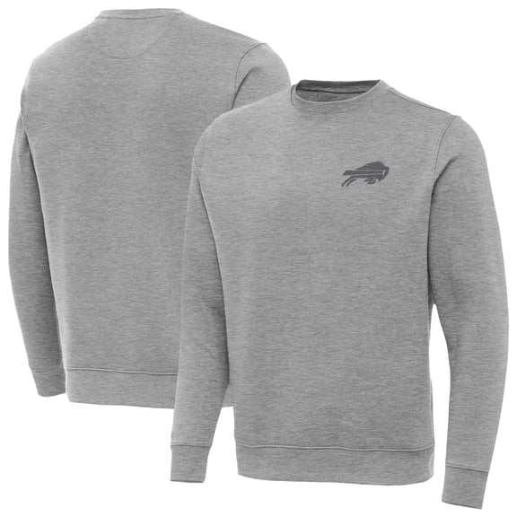 Men's Antigua Heather Gray Buffalo Bills Victory Sweatshirt
