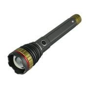 Swiss Tech 10,000 Lumen Rechargeable LED Flashlight with Power Bank, Waterproof Camping Flashlight