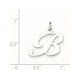 925 Sterling Silver Moyen Fantaisie Script Initiale B (19x18mm) Pendentif / Charme – image 2 sur 2