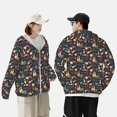 thumbnail image 4 of Fotbe Veste de Protection Solaire UPF 50+ pour Hommes et Femmes de Noël Jeu de Quilles avec Capuche et Poches Randonnée Performance Extérieure-3TG, 4 of 7