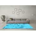 thumbnail image 3 of Ahgly Company Indoor Square Persian Light Blue Bohemian Area Rugs, 8' Square, 3 of 4