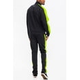 thumbnail image 3 of Men's Adult Matching 2 Pieces Track Suit Zippered Jacket and Track Pant, Side Stripe, Regular Slim Fit, 3 of 5