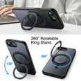 thumbnail image 3 of JETech 360 Degree Rotatable Ring Case for iPhone 17e (2026) / iPhone 16e, Magnetic Cover (Black), 3 of 6