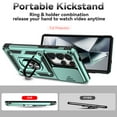 thumbnail image 2 of Dteck Case for Samsung Galaxy S25 Ultra ,Shockproof TPU+PC Built-in 360° Rotate Ring Kickstand Magnetic Shockproof Back Cover for Galaxy S25 Ultra,Darkgreen, 2 of 9